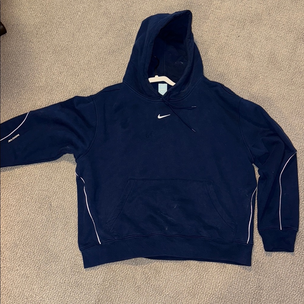 NOCTA x Nike Navy Blue Hoodie 2021 release
